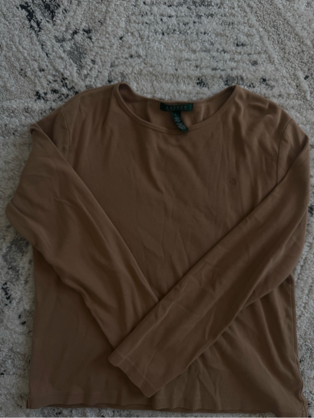 Lauren Ralph Lauren Tan Long Sleeve Tee